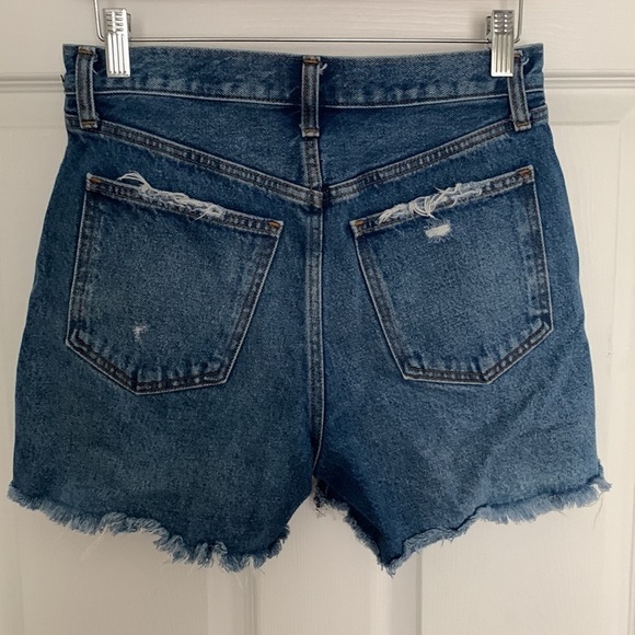 Abercrombie & Fitch Hi-Rise Blue Denim Shorts Size 26/2 #525 - Picture 2 of 8